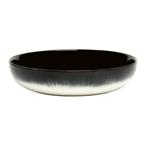 Dé tableware by Ann Demeulemeester diep bord Ø18,5 white/black b