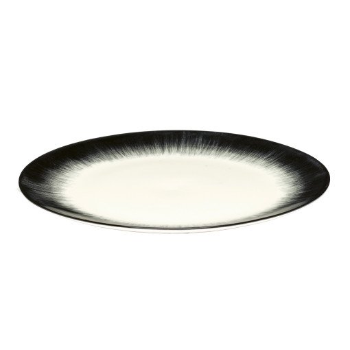 Dé tableware by Ann Demeulemeester dinerbord Ø24 white/black 4