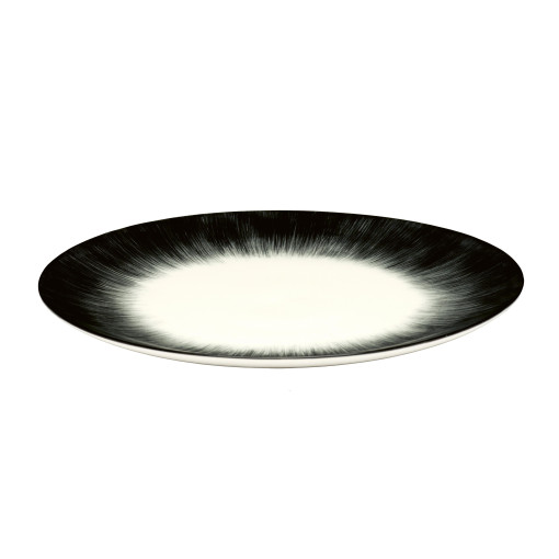 Dé tableware by Ann Demeulemeester dinerbord Ø24 white/black 5