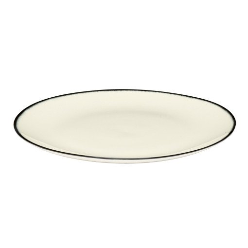 Dé tableware by Ann Demeulemeester ontbijtbord Ø17,5 white/black 1