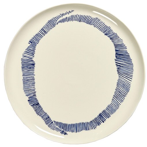 Feast by Ottolenghi schaal Ø35 white stripes blue