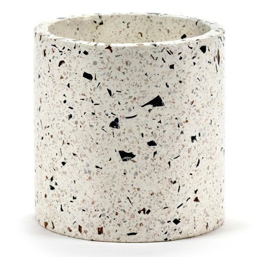 Urban Jungle by Marie Michielssen bloempot terrazzo small Ø18 white