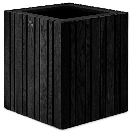 GrowMORE plantenbak incl waterreservoir 35x35 zwart essen