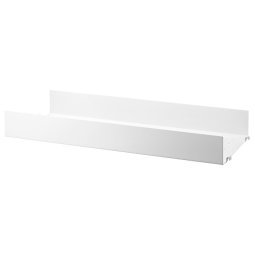 Metal shelf high edge 58x20cm wit