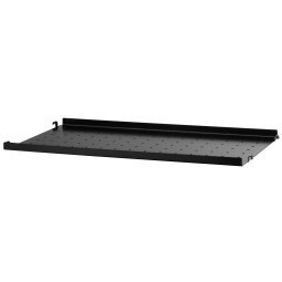 Metal shelf low edge 58x30 1-pack zwart