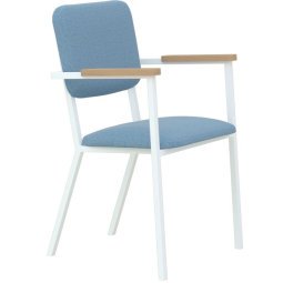 Co Armchair stoel met wit frame Kvadrat Hallingdal 65 - 840