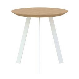 New Co coffee table 50 wit onderstel, naturel light 3041