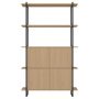 Modular Cabinet MC-5L kast 110x185 zwart