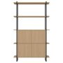 Modular Cabinet MC-5L kast 110x185 zwart