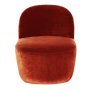 Clare fauteuil flow samt 70 terracotta