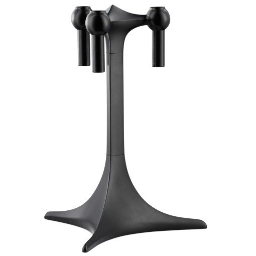 Stoff Nagel kandelaar H23 zwart