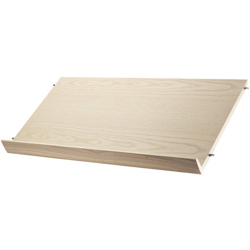 Tijdschriftenrek hout 78 x 30 cm naturel essen