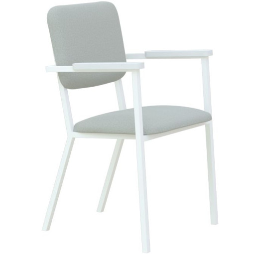 Co Armchair stoel met wit frame Kvadrat Hallingdal 65 - 123