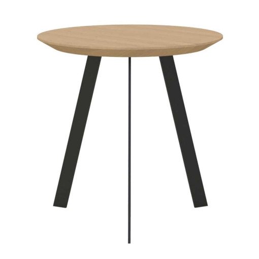 New Co coffee table 50 zwart onderstel, naturel light 3041