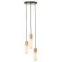 Basalt 3 cluster hanglamp LED messing