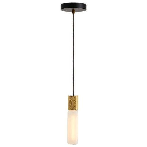 Basalt Single hanglamp LED Ø2.5 messing