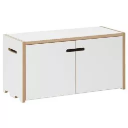 Hochstapler kast met deurtjes 76x38,3 wit