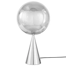 Globe Cone Fat tafellamp LED zilver/zilver