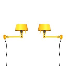 Bolt Bed Underfit wandlamp met stekker set van 2 Sunny Yellow