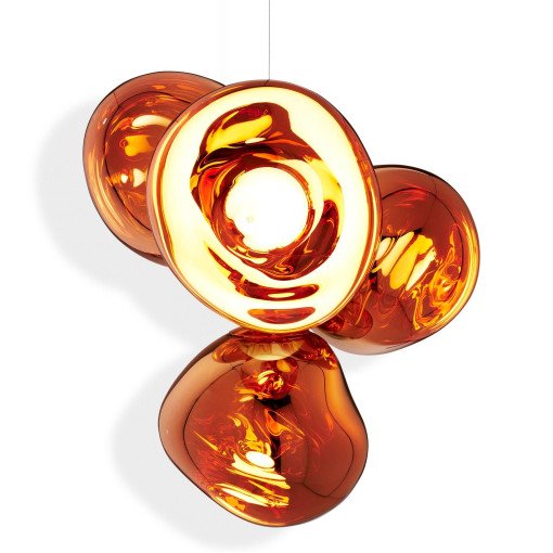 Melt Chandelier hanglamp Ø98 LED small koper