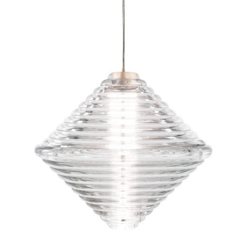 Press Cone hanglamp LED Ø34 transparant
