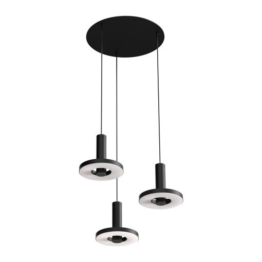 Beads 3 cluster hanglamp LED Ø56,1 zwart