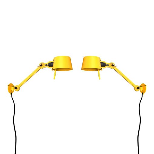 Bolt Bed Sidefit wandlamp met stekker set van 2 Sunny Yellow