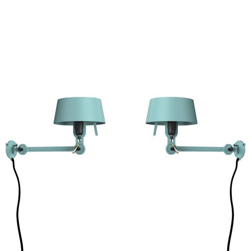 Bolt Bed Underfit wandlamp met stekker set van 2 Ice Blue