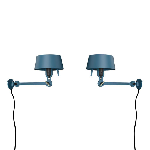 Bolt Bed Underfit wandlamp met stekker set van 2 Thunder Blue