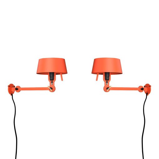 Bolt Bed Underfit wandlamp met stekker set van 2 Striking Orange