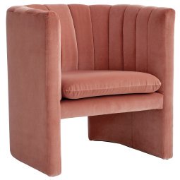 Loafer SC23 fauteuil, Velvet roze