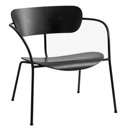 Pavilion AV5 fauteuil zwart gelakt eiken