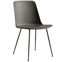 Rely HW6 stoel stone grey, bronzed onderstel