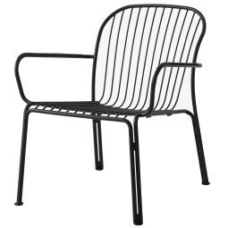 Thorvald fauteuil met armleuningen Warm Black