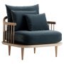 Fly SC1 fauteuil wit geolied eiken Velvet 10 Twilight 