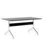 Pavilion AV18 tafel 160x90 chrome onderstel, zwart eiken