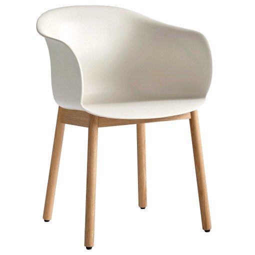 Elefy JH30 stoel met eiken onderstel soft beige