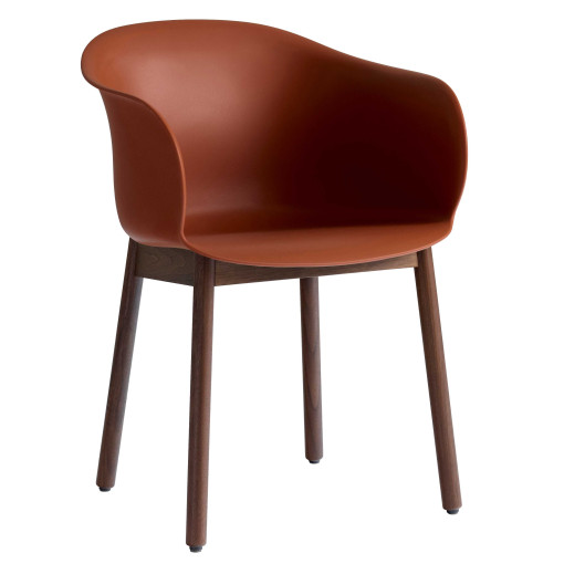 Elefy JH30 stoel met walnoten onderstel copper brown