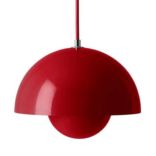 FlowerPot VP1 hanglamp Ø23 vermilion red