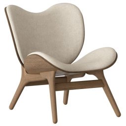 A Conversation Piece Low fauteuil donker eiken, White Sands