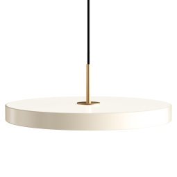 Asteria Plus hanglamp LED medium Ø43 messing/Pearl White