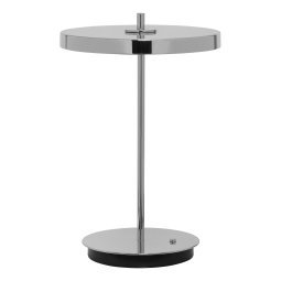 Asteria tafellamp LED oplaadbaar Ø20 Polished Steel