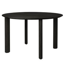 Comfort circle eettafel 120 zwart eiken