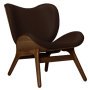 A Conversation Piece Low fauteuil donker eiken, leer Brown