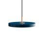 Asteria hanglamp Ø31 LED mini messing/petrol blauw