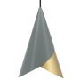 Cornet hanglamp Slate messing 