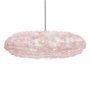 Eos Esther hanglamp large 75x49 zwart snoer, lichtroze