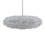 Eos Esther hanglamp large 75x49 zwart snoer, lichtgrijs