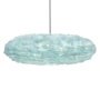 Eos Esther hanglamp large 75x49 zwart snoer, lichtblauw