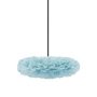 Eos Esther hanglamp mini 52x44 zwart snoer, lichtblauw	